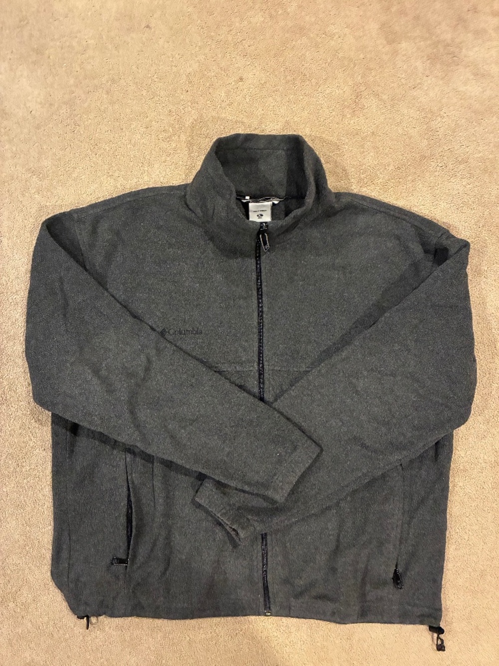 Columbia fleece zip men’s XL dark gray